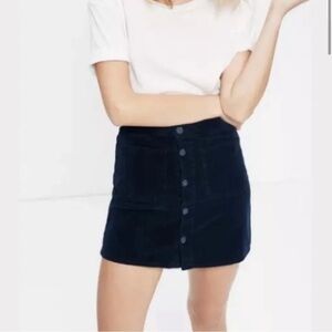 Mother Patch Pocket Corduroy Mini Skirt